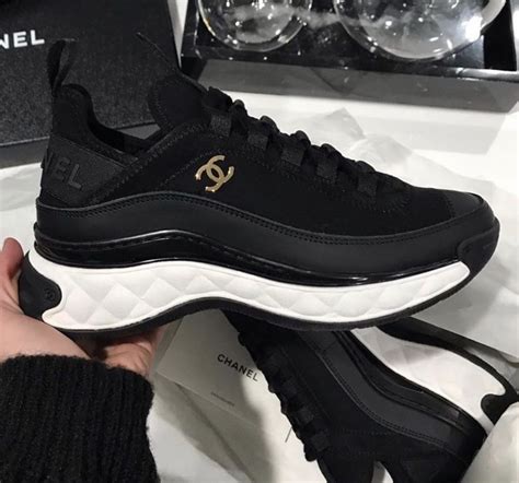 black and orange chanel sneakers|Black Chanel sneakers 2020.